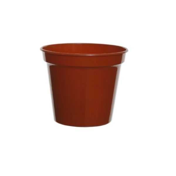 25.4cm Plastic Pot Terracotta
