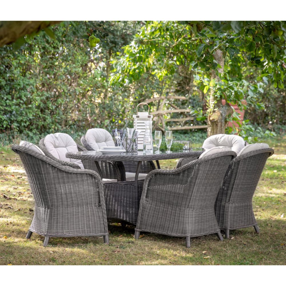 Greenwich 6 Seater Dining Set Grey