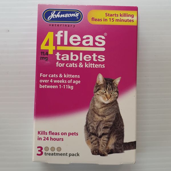 4 Fleas Cat 3 Tablets