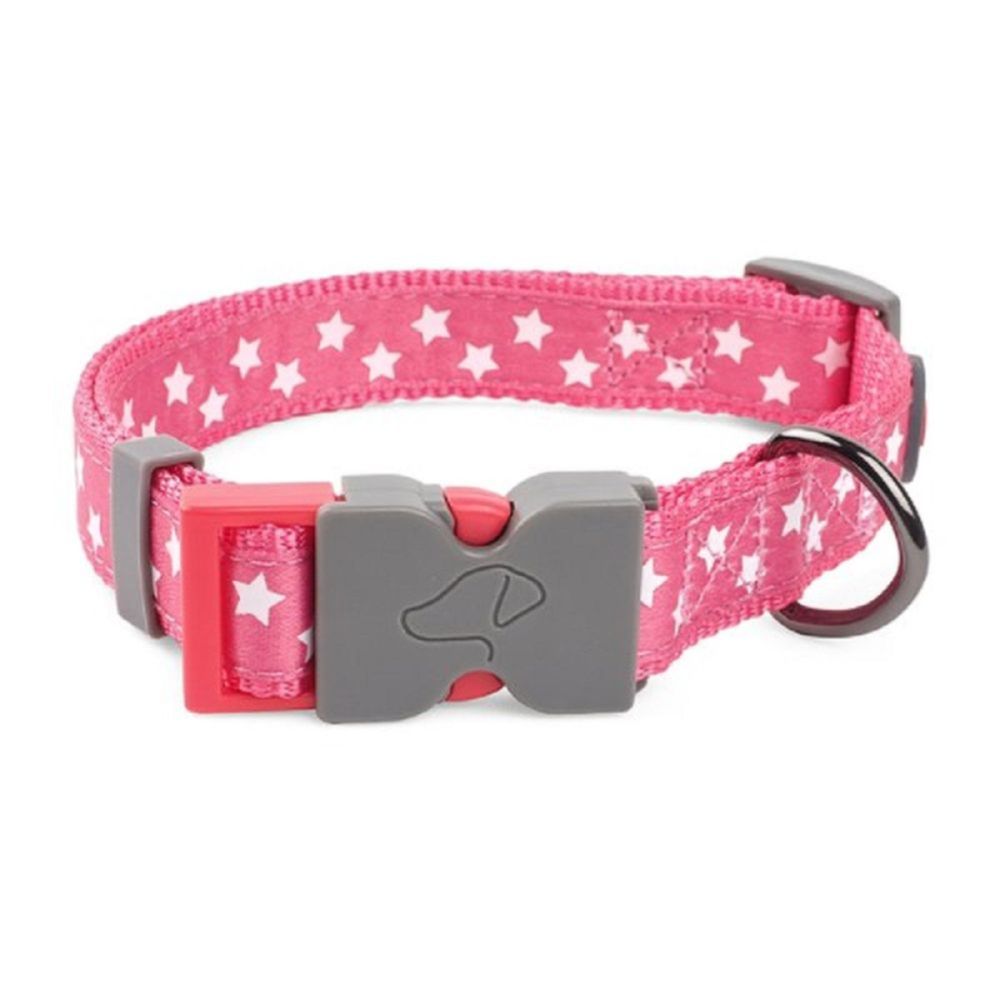 Walkabout Starry Pink Dog Collar - M