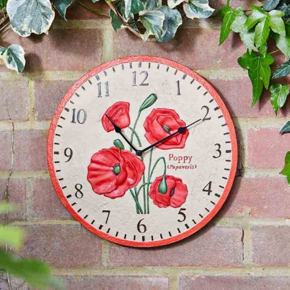 Poppy 12in Wall Clock
