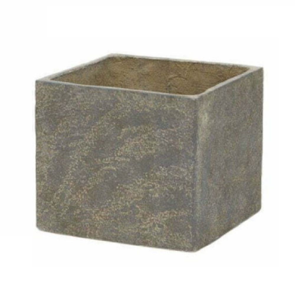 19cm Cut Stone Cube