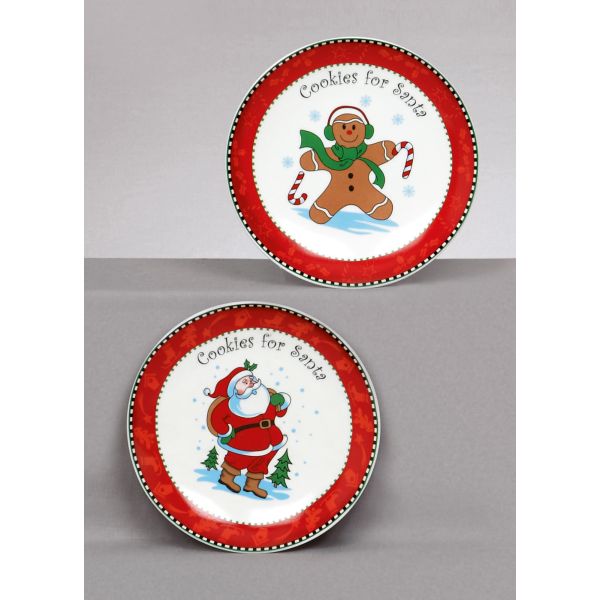 20cm Cookies for Santa Plate